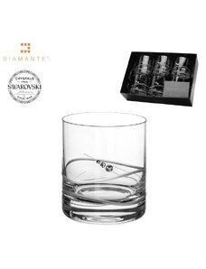 Crystalex Bohemia Glass Sklenice na whisky se Swarovski Elements Soho 310 ml balení 6 ks