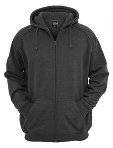 URBAN CLASSICS Zip Hoody - charcoal