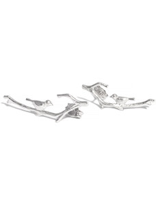 Klára Bílá Jewellery Dámské náušnice Bird s ptáčkem pecky Stříbro 925/1000