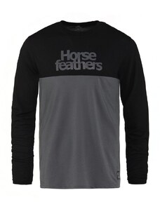 Horsefeathers Bike triko Fury LS - black/gray