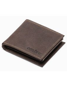 Ombre Clothing Pánská kožená peněženka - hnědá A092