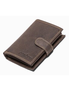 Ombre Clothing Pánská kožená peněženka - hnědá A091