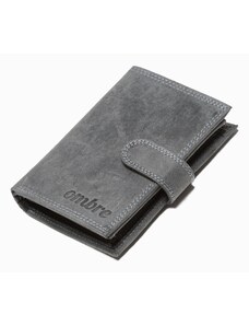 Ombre Clothing Pánská kožená peněženka - černá A091