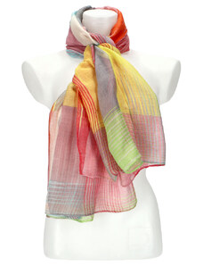 Cashmere Barebag Letní dámský barevný šátek 184x70 cm korálová
