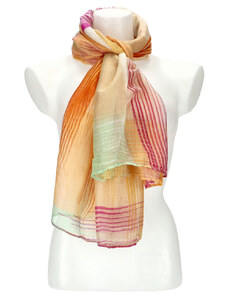 Cashmere Barebag Letní dámský barevný šátek 184x70 cm oranžová