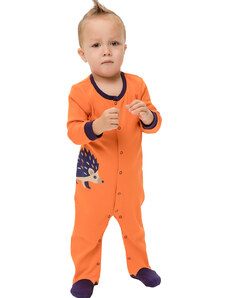Winkiki Kids Wear Chlapecké dupačky Ježek - oranžová