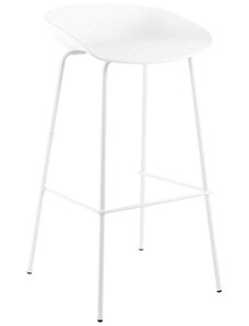 Bílá plastová barová židle Somcasa Alene 83 cm