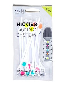 Dětské elastické tkaničky Hickies (10ks) - bílá/barevná