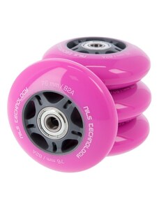 PU kolečka s ložisky NILS EXTREME 76x24mm ABEC 7 růžové