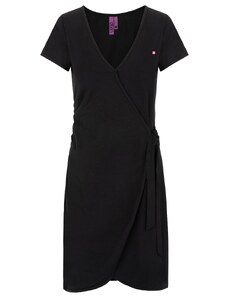 Loap (navržené v ČR, ušito v Asii) Dámské zavinovací šaty Loap Absanuta černé
