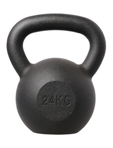 Litinový kettlebell HMS KZG24 24 kg, černý