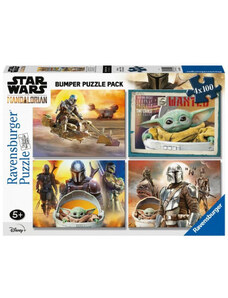 Ravensburger 05240 Puzzle Star Wars Mandalorian 4x100 dílků