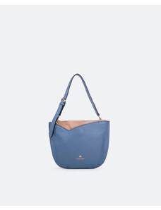 CUOIERIA FIORENTINA Kožená baguette kabelka | modrá