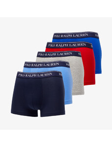Boxerky Ralph Lauren Stretch Cotton Classic Trunk 5-Pack Red/ Grey/ Royal Game/ Blue/ Navy
