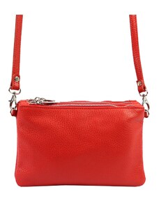 Kožená crossbody kabelka Patrizia 417-016-BL červená