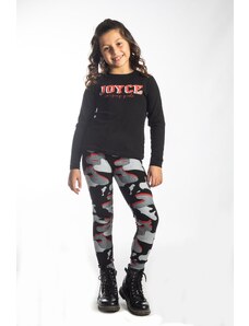 JOYCE Dívčí souprava s legínami a tričkem "CAMOUFLAGE"