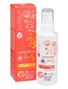 Alkemilla Eco Bio Cosmetics Alkemilla Opalovací mléko ve spreji pro miminka a děti SPF 50 150 ml