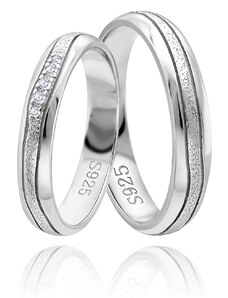 OLIVIE Snubní stříbrný prsten HARMONY 5923