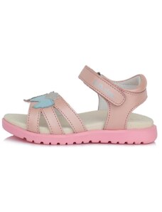 Růžové kožené sandály D.D.step JAC055-145A