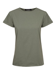 MALLER Dámské tričko BASIC ROLL khaki - L