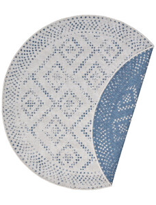 Mujkoberec Original Kusový koberec Mujkoberec Original Nora 105006 Blue Creme kruh – na ven i na doma - 160x160 (průměr) kruh cm
