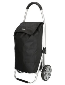 Beagles Černý prémiový nákupní vozík na kolečkách “Aluman“
