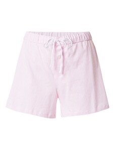 Lauren Ralph Lauren Pyžamové kalhoty pink / bílá