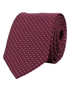BUBIBUBI Vínová kravata s puntíky