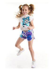 mshb&g Blue Star Girls Kids T-shirt Shorts Set