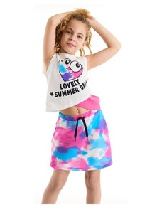 mshb&g Heart Batik Girl's T-shirt Batik Skirt Set