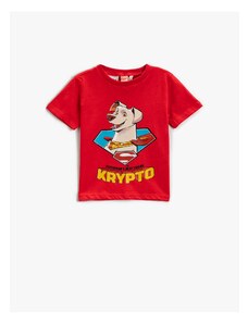 Koton Super Dog Krypto Printed T-Shirt Licensed Short Sleeve Cotton