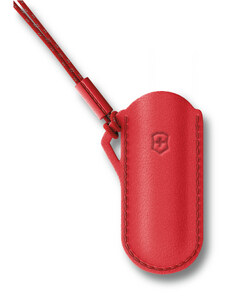 VICTORINOX Kožené pouzdro pro kapesní nůž Classic Style Icon červené