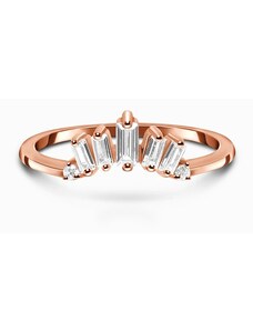 Royal Exklusive Royal Fashion prsten 14k zlato Vermeil GU-DR8347R-ROSEGOLD-TOPAZ