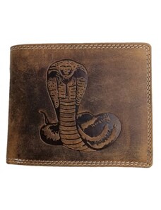 Luxusní kožená peněženka s kobrou