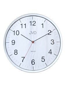 JVD Netikajcí analogové tiché nástěnné hodiny v imitaci dřeva JVD HA17.1