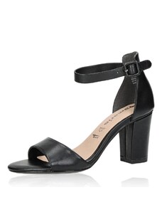 Tamaris dámské kožené sandály - černé