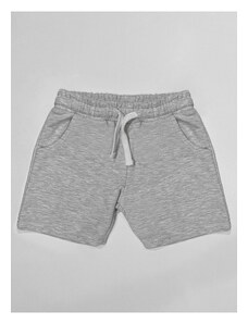 Denokids Basic Boys' Cotton Light Gray Shorts