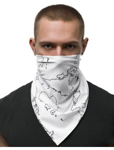 Fashionformen Pánský šátek bandana bílá O BND102