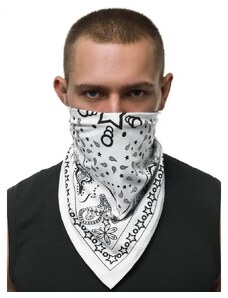 Fashionformen Pánský šátek bandana bílá O BND109