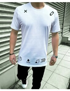 Fashionformen Bílé pánské tričko OT SS Print