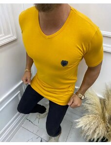 Fashionformen Jednoduché pánské žluté tričko Lagos
