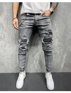 Fashionformen Šedé pánské džíny 2Y Premium Result