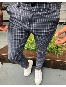 Fashionformen Elegantní pánské kalhoty šedé DJP57
