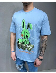 Fashionformen Modré pánské triko 2Y Premium Rabbit