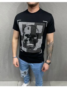 Fashionformen Černé pánské triko 2Y Premium Skull