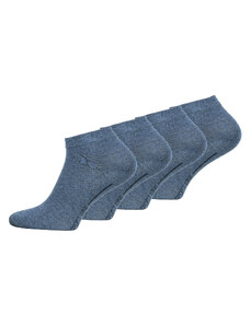 Vincent Creation 3+1 ZDARMA | 16 párů Ponožky pánské kotníčkové - modré