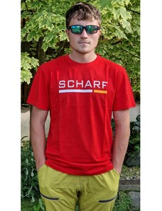 Pánské tričko Scharf s krátkým rukávem červené 051