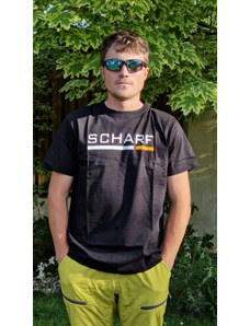 Pánské tričko Scharf s krátkým rukávem černé 051