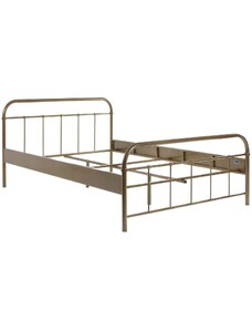Bronzová kovová postel Vipack Boston 140 x 200 cm