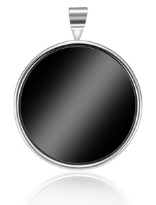 OLIVIE Stříbrný přívěsek BLACK ONYX 6014